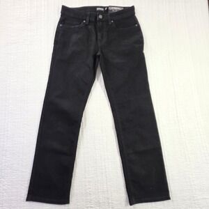 Buffalo David Bitton Driven Relaxed Straight Black Denim Jeans Mens Size 30x30
